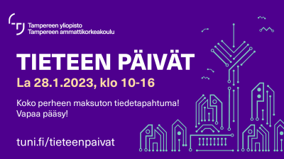 Tampereen Tieteen päivät 2023 Tampere-talossa 28.1.