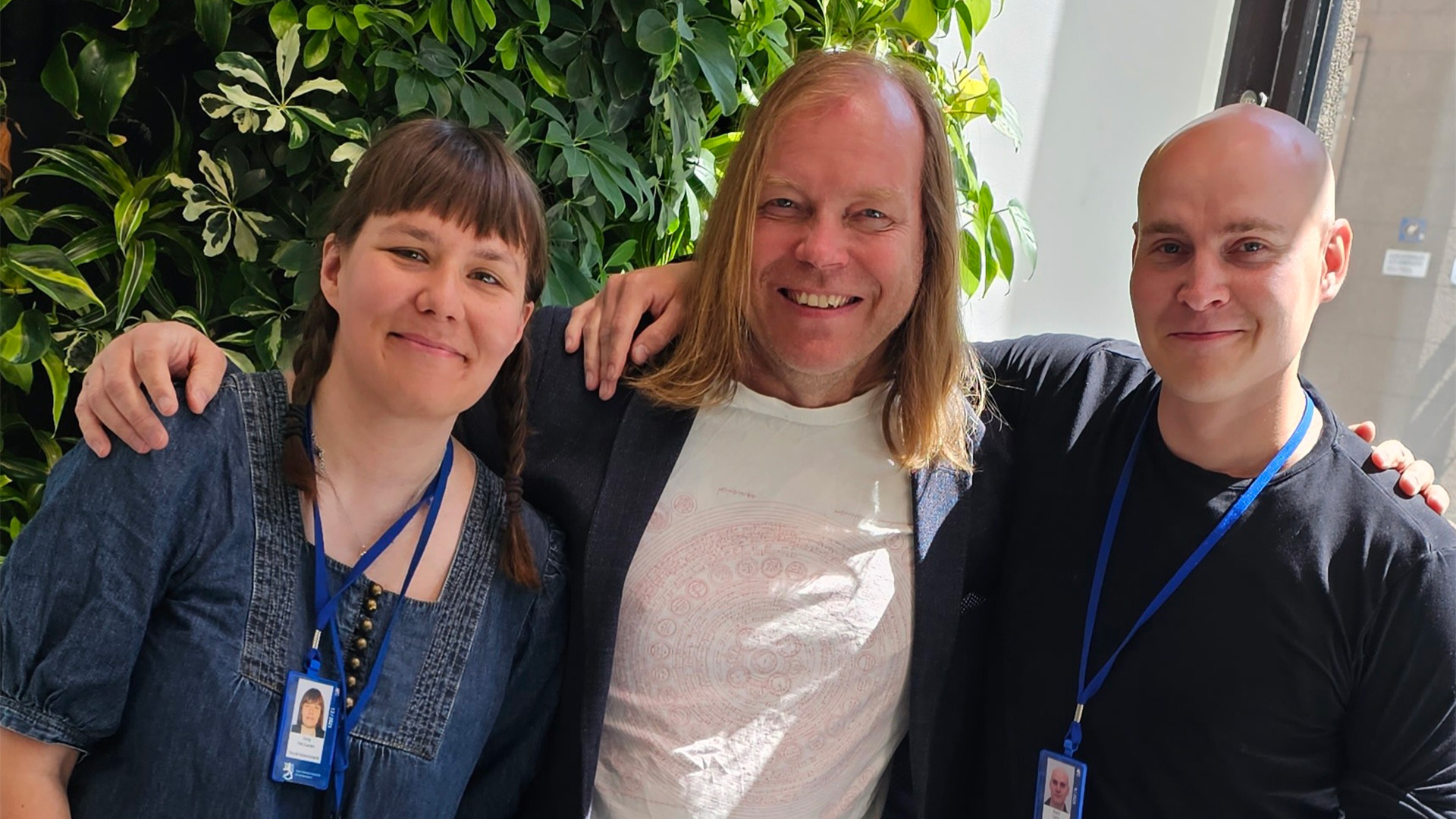 Kuvassa Ympäristöministeriön erityisasiantuntija Heta-Elena Heiskanen (vas.), neuvotteleva virkamies Pekka Harju-Autti ja erityisasiantuntija Matti Sahla.