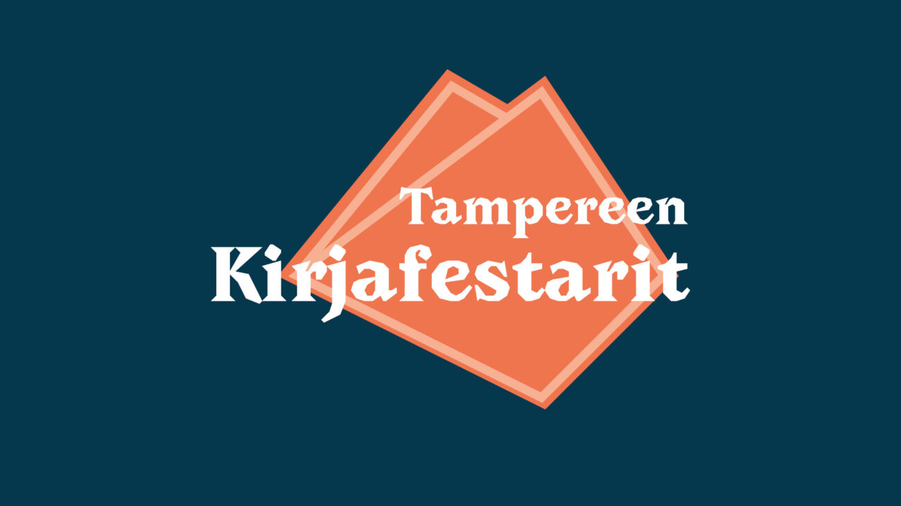 Tampereen Kirjafestareiden mainoskuva logolla