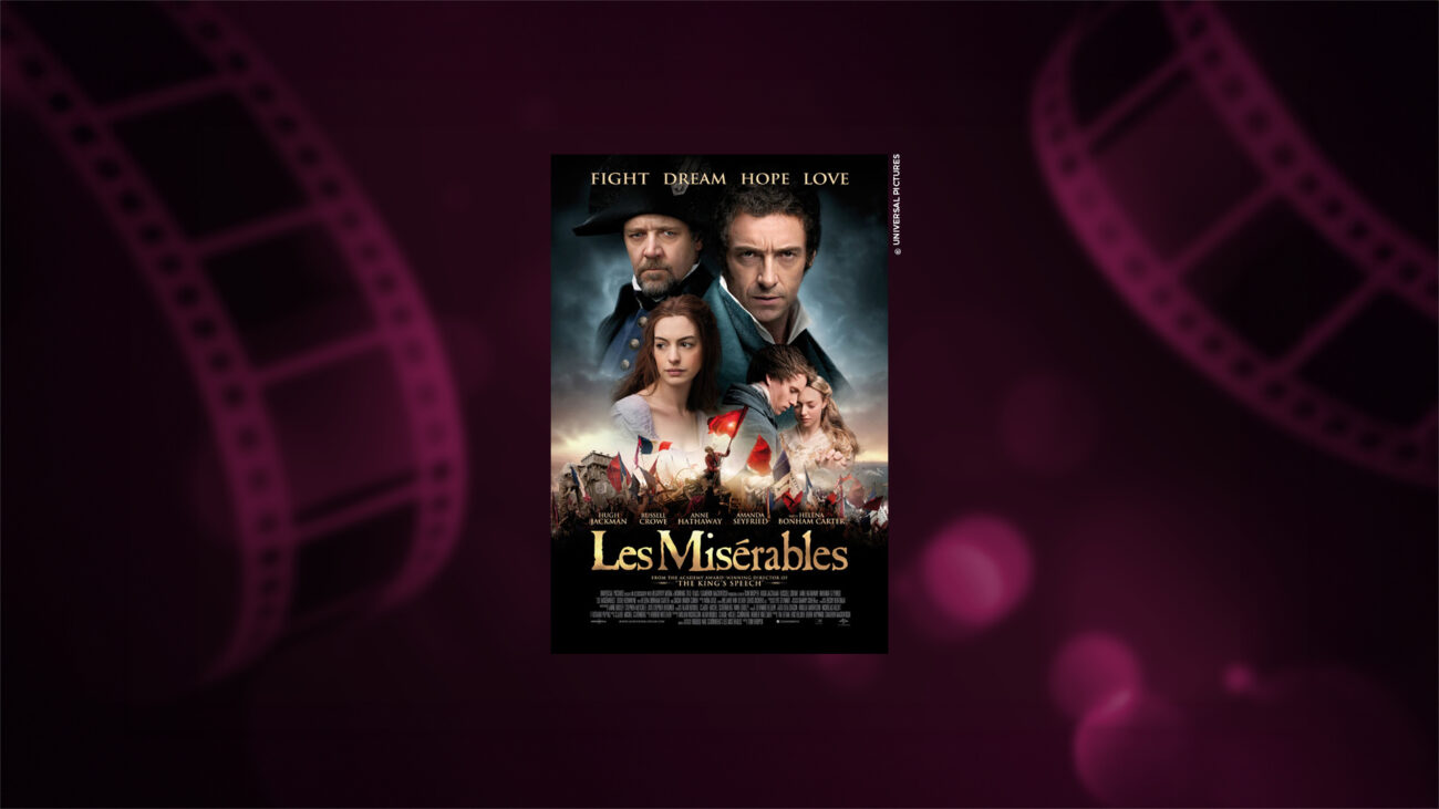 Violettia leffataustaa vasten Les Misérables posteri