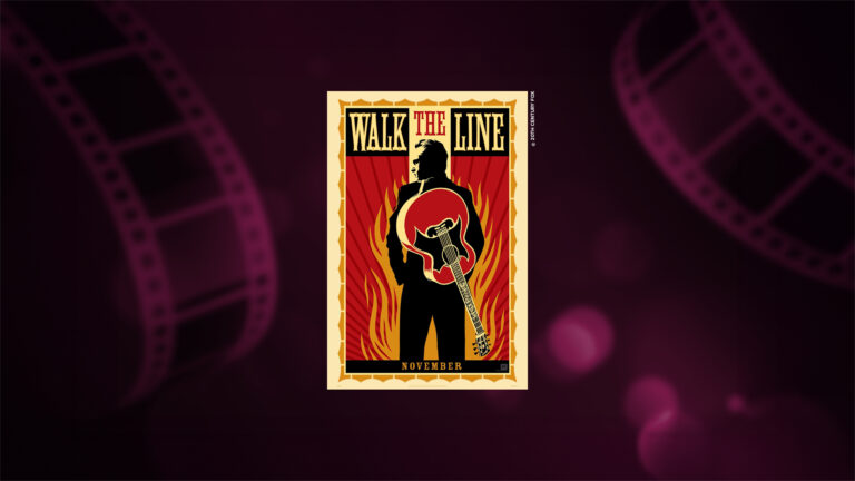 Violettia leffataustaa vasten Walk the Line posteri