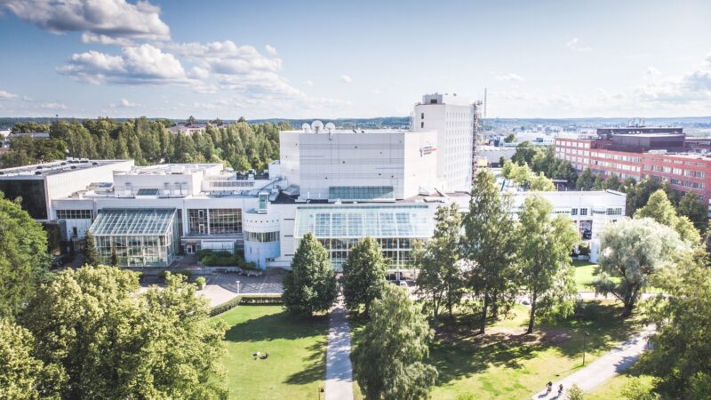 Tampere-talo ilmakuvassa