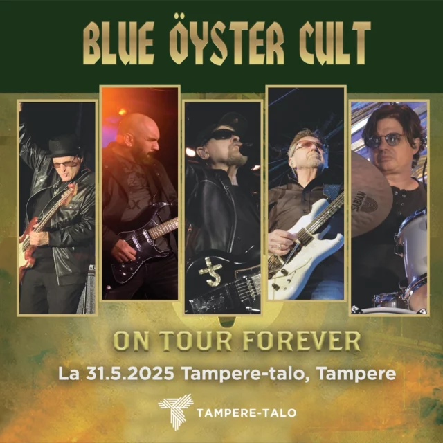 🎶 Ole nopea – muutama paikka vapautui juuri! 🚀✨

Legendaarinen Blue Öyster Cult (USA) palaa Suomeen yhdeksän vuoden jälkeen harvinaiselle keikalle. Yhtyeen Tampereen keikka on heidän ainoa esiintyminen Suomessa.! 🤩🎸
 
📅 31.05.2025 klo 20.00
📍 Tampere-talo, Iso sali
 
Tämä rockin pioneeri ja klassikko ei kaipaa esittelyjä – varmista paikkasi nyt, ennen kuin ne taas loppuvat! 🔥
 
👉 https://www.tampere-talo.fi/tapahtuma/blue-oyster-cult/
 
#BlueÖysterCult #TampereTalo #LiveMusiikki #RockLegenda #TapahtumaTampere