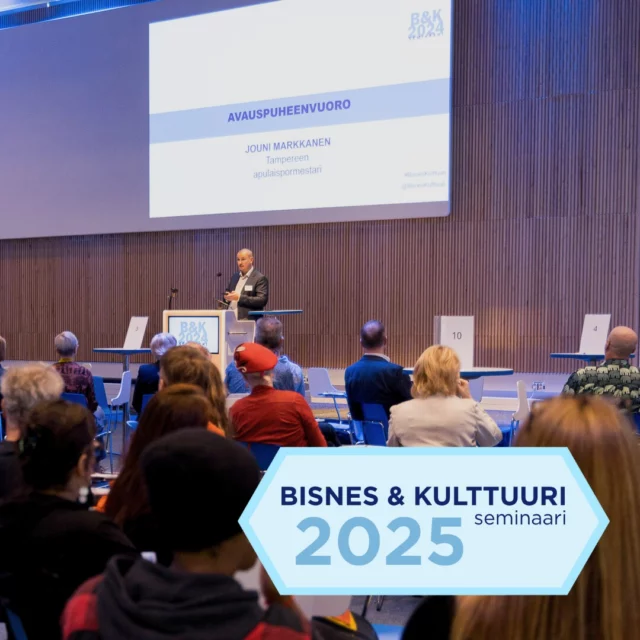 🎭💼 Bisnes & Kulttuuri -seminaari 2025 – nyt kaksiosaisena!

Oletko valmis kaksinkertaiseen annokseen ajatuksia, kohtaamisia ja keskustelua?
 
📅 Maanantai 29.9.2025 klo 12.00 alkaen
📍 Tampere-talo, Duetto 1 & 2
 
Perinteinen Bisnes & Kulttuuri -seminaarissa nyt ensimmäistä kertaa kaksi sisällöllisesti erillistä osiota. Voit osallistua molempiin tai valita sen, mikä puhuttelee juuri sinua.
 
🔹 Seminaari I klo 12.00–16.15
🎯 Rakenna kumppanuutesi ja selviydy: Taide ja kulttuuri sijoituksena ja liiketoimintana
Mukana mm. Raija Kemiläinen (Boardman Advisors), Ari Tolppanen (CapMan), sekä keskustelupöytiä vetämässä Timur Kärki (Gofore), Jani Vilpponen (OP Tampere) ja Taija Holm (ProPromotion).
 
🔹 Seminaari II klo 16.30–18.00
💬 Taiteen ja kulttuurin kestävää rahoituspohjaa rakentamassa
Paneelissa mukana mm. Kaisa Rönkkö (Taike), Sampo Terho (Tampereen kaupunki) ja kommenttipuheenvuorossa Alfred Kordelinin säätiön edustaja.
 
📝 Tapahtuma on maksuton, mutta vaatii ennakkoilmoittautumisen.
 
📢 Vahvistettu ohjelma julkaistaan kesän ja alkusyksyn aikana.
 
📍 Ilmoittaudu mukaan https://www.lyyti.in/BisnesKulttuuri2025
 
#bisnesjakulttuuri #tampere #kulttuuriala #elinkeinoelämä #kumppanuudet #verkostoituminen