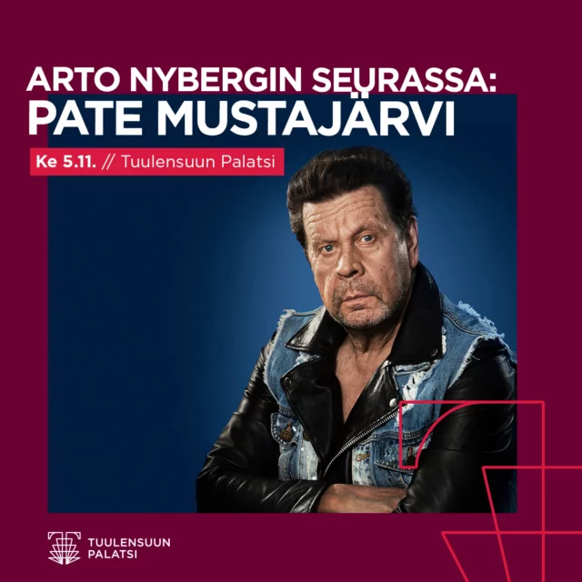 Suuren suosion saavuttanut ”Arto Nybergin seurassa” haastattelu & keikka -konsepti saa jatkoa ja tekee täsmäiskun Tuulensuun Palatsiin Tampereelle. Se nähdään vain yhtenä iltana, keskiviikkona 5.11.2025, ja lavalla Arton seurana nähdään itse Pate Mustajärvi! 

Esitykseen on myynnissä myös Show & Dinner -lippuja. Lue lisää ja varmista paikkasi pian: https://www.tampere-talo.fi/tapahtuma/arto-nybergin-seurassa-pate-mustajarvi-k18-tampere-talossa/