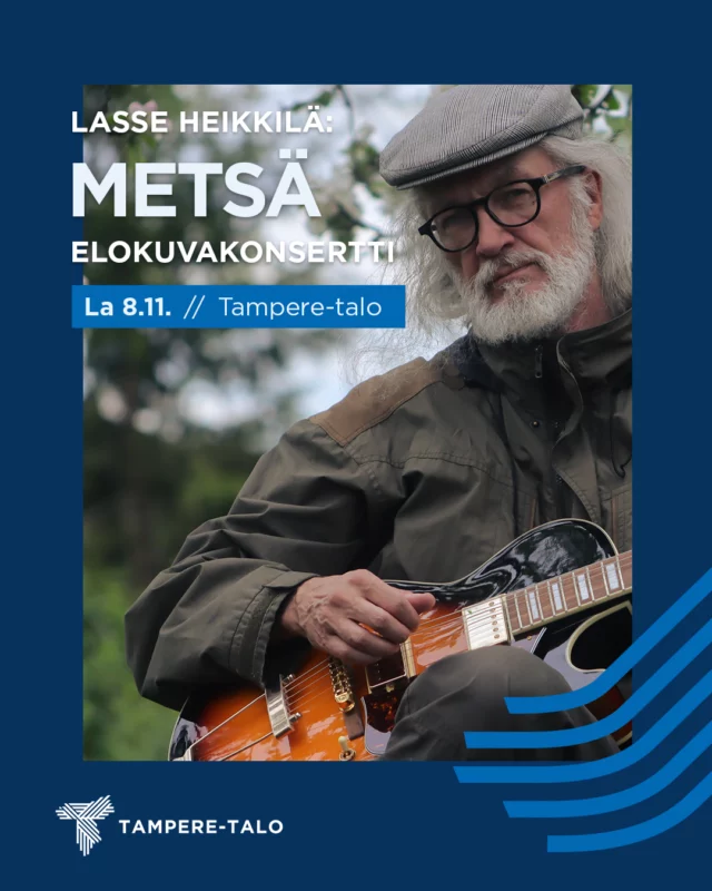 Tulossa syksyllä: METSÄ-elokuvakonsertti 💙

METSÄ on elokuvakonsertti, jossa seitsemän muusikkoa ja luontoelokuva kertovat samaa tarinaa. Sen ovat inspiroineet pohjoisen suunnattomat, monin paikoin koskemattomat metsät, jotka elävät dramaattisten vuodenaikojen vaihteluissa.

METSÄ vie katsojansa tiettömien taipaleiden taakse. Kuva ja musiikki herkistävät yhdessä elämän ihmeen äärelle. Pohjoisen vuoden kierron ja ihmiselämän yhtäläisyys avautuu, kun heräävä kevät puhaltaa elämän elottomaan.

Kokoonpano:
Sonja Kola — harmonikka, laulu, lyömäsoittimet
Kasper Haikonen – puhaltimet
Lasse Heikkilä – kitara ja lyömäsoittimet
Jousikvartetti

LASSE HEIKKILÄ: METSÄ-ELOKUVAKONSERTTI
📆 La 8.11. klo 19.30
📍 Pieni sali, Tampere-talo
🎫 Liput 32 €, eläkeläiset 29 €, opiskelijat 15 €

Lue lisää ja osta liput: tampere-talo.fi/tapahtuma/metsa-elokuvakonsertti 

#lasseheikkilä #elokuvakonsertti #tampere #konsertittampere #tamperetalo #elämystentalo